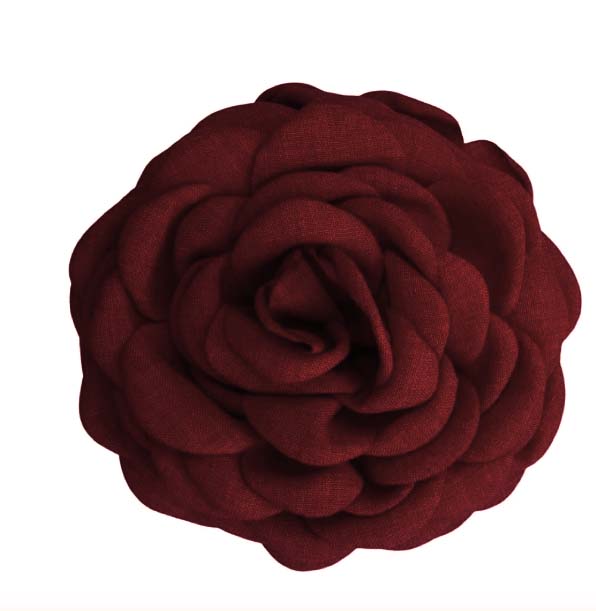 ROSE HAIR CLIP RED
